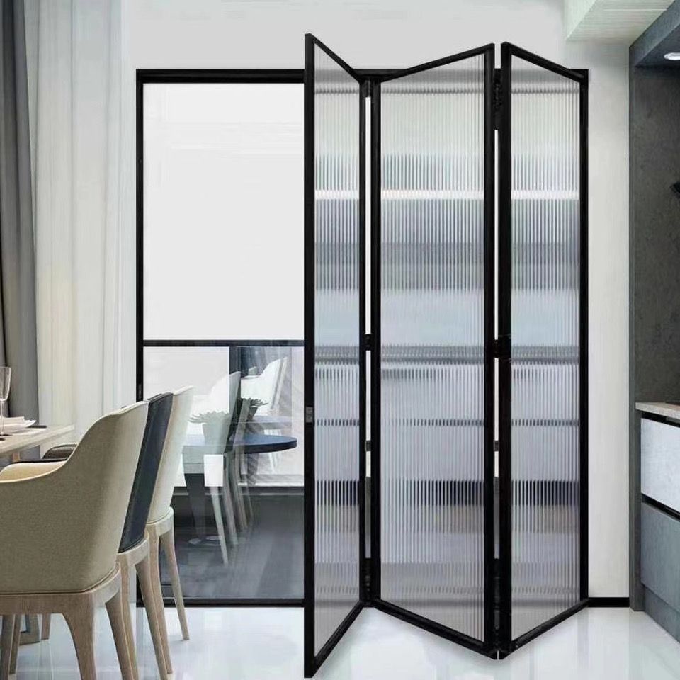 Top Quality European New Design Balcony Exterior Aluminum Bifold Door Folding Doors with Security Lock