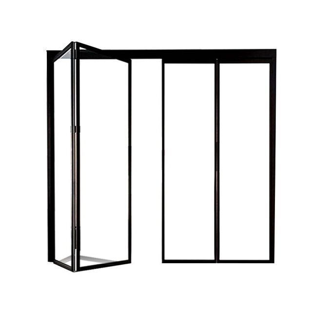 Top Quality European New Design Balcony Exterior Aluminum Bifold Door Folding Doors with Security Lock