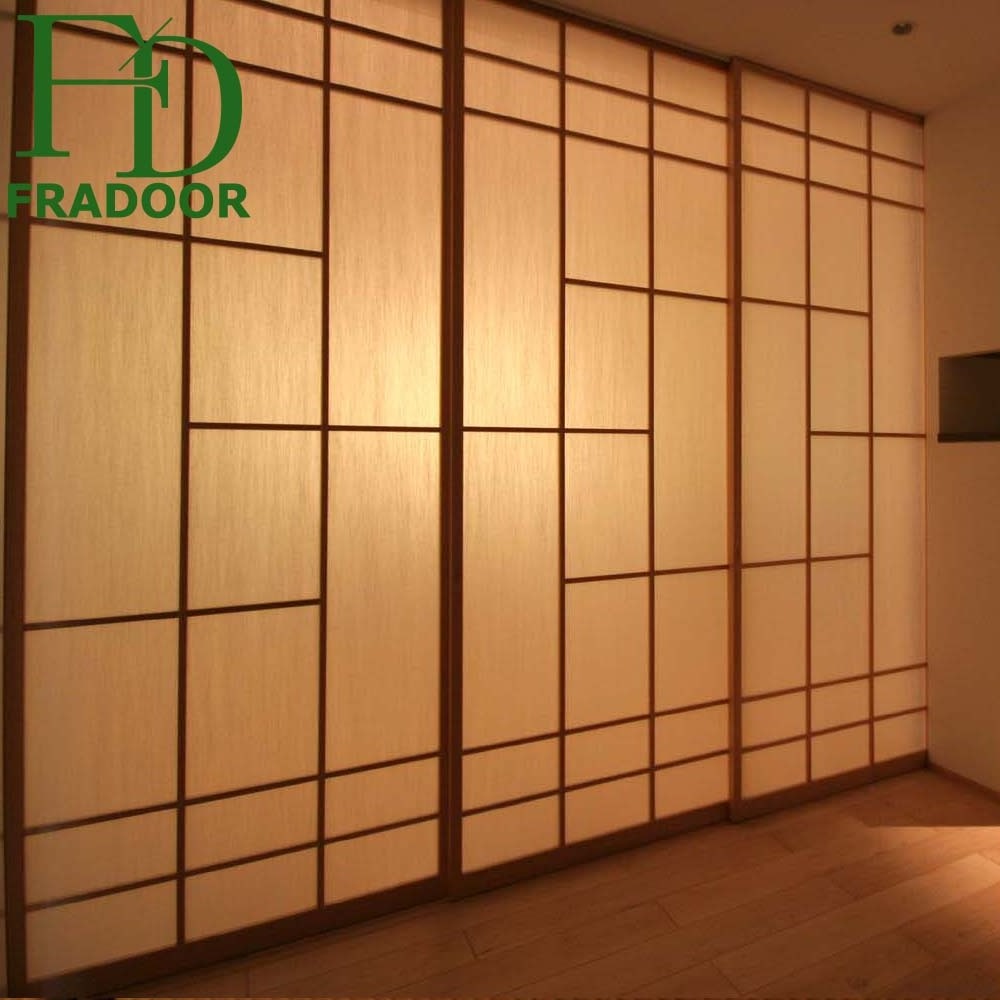 Wooden Sliding Shoji Screen Room Divider Wooden Doors in Japan