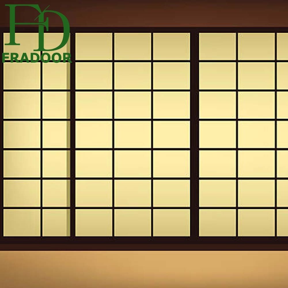 Wooden Sliding Shoji Screen Room Divider Wooden Doors in Japan