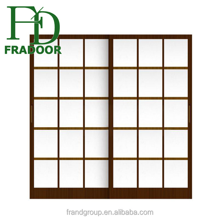 Japanese Style Exterior Corridor Sliding Partition Wooden Shoji Screen Doors