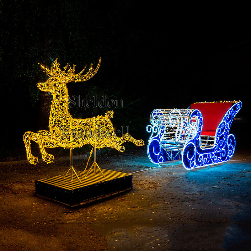 led christmas lights outdoor decorative/ outdoor giant christmas reindeer with led light/animated christmas reindeer