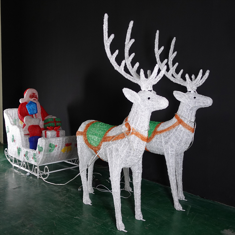 life size santa sleigh for sale/ santa claus sleigh with raindeer/ life size  santa sleigh motif stocks