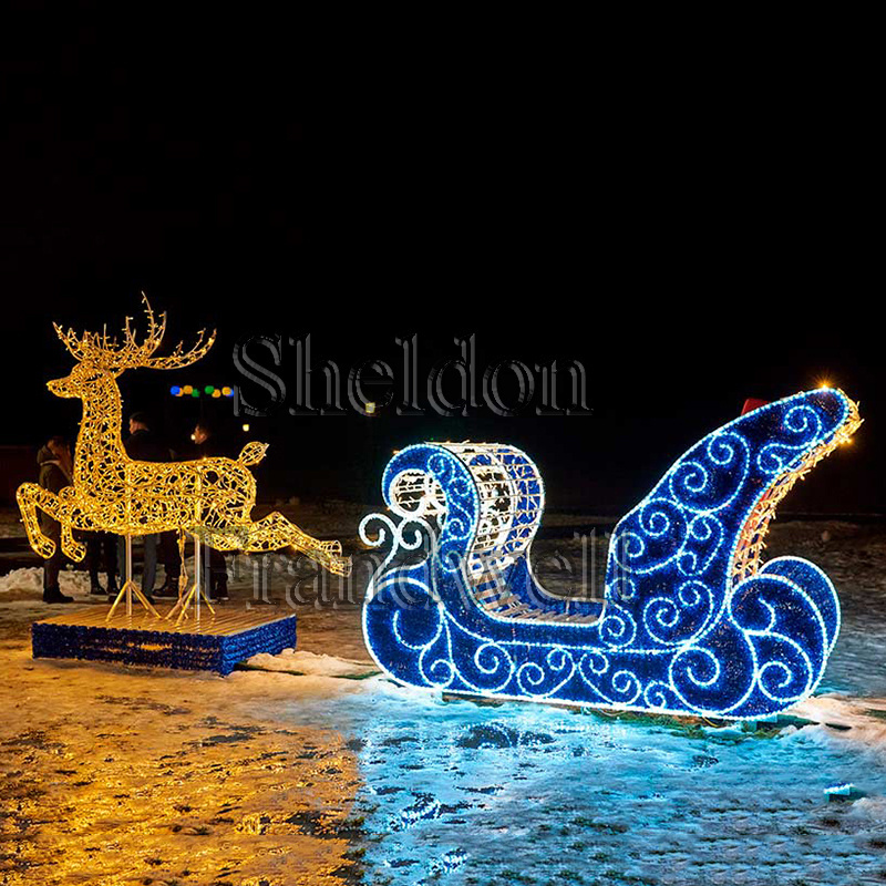 led christmas lights outdoor decorative/ outdoor giant christmas reindeer with led light/animated christmas reindeer