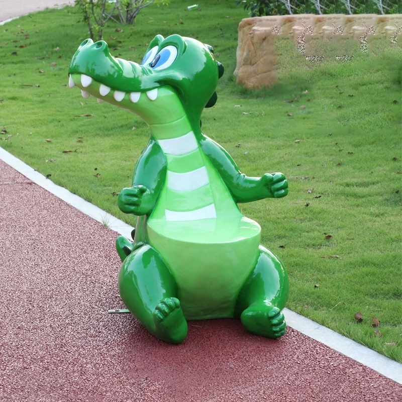 Fiberglass Animal Seat/Animal shaped bench/resin cartoon dinosaur chair For amusement park decor