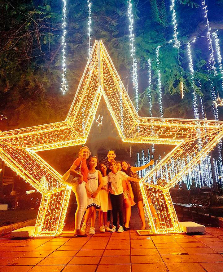 Park decoration Warm white Christmas star with LED lights giant christmas star large christmas star decorations