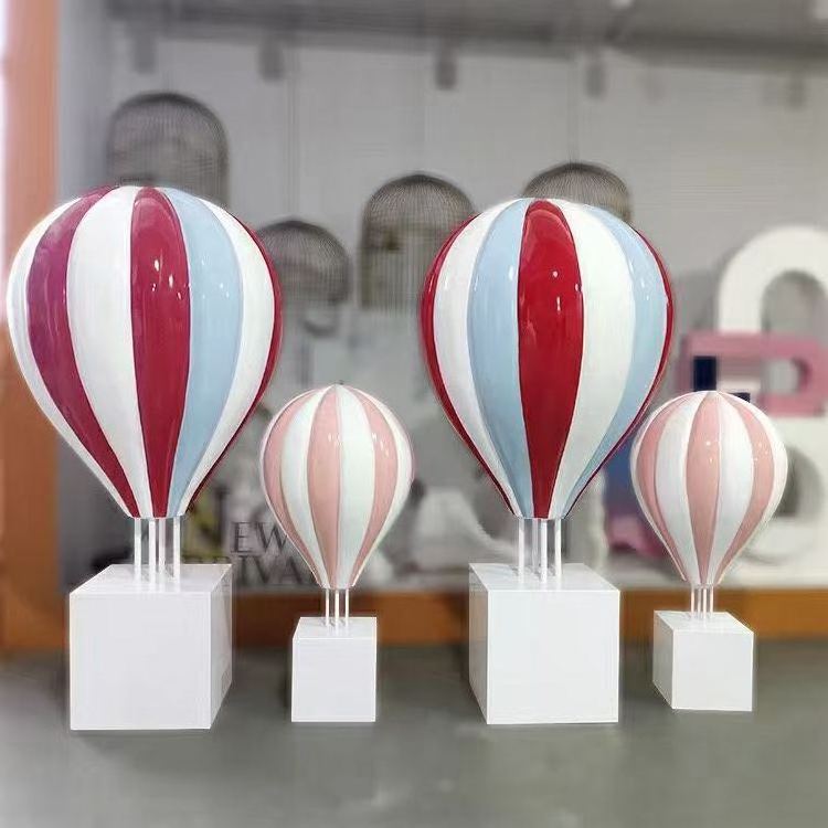 hot air balloon resin prop for party outdoor decoration/ acrylic pvc animal balloon  fiberglass display