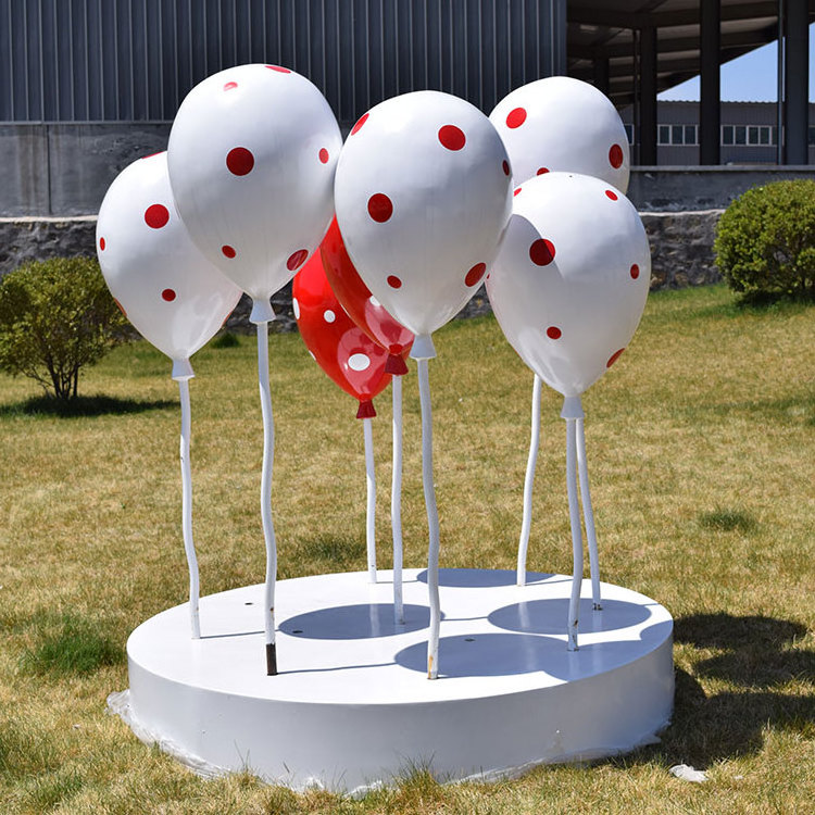 wholesale store display props fiberglass atrium hanging hot air balloon decoration