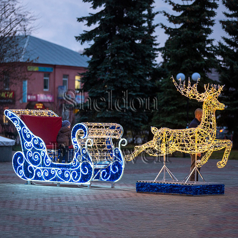 led christmas lights outdoor decorative/ outdoor giant christmas reindeer with led light/animated christmas reindeer