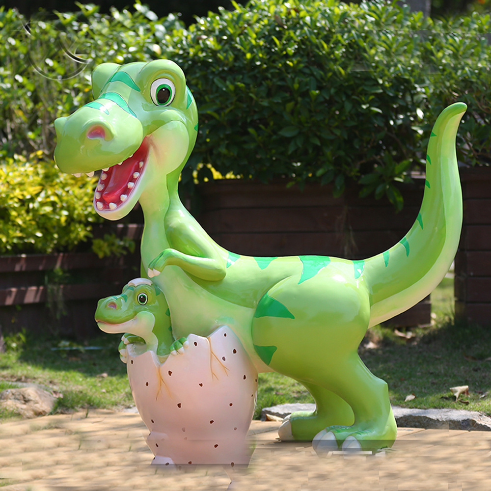 Customized resin fiber glass chair animal chairs dinosaur bench for park decoration