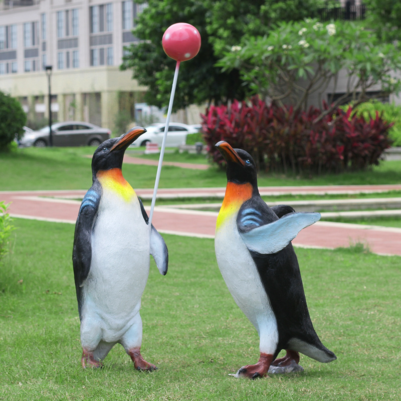 Support Customized Decorative Penguin Statue/Fiberglass Penguin Statue/Penguin Sculpture for Sale