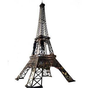 custom 6m 8m 10m 15m large metal wire Paris eiffel tower with led light