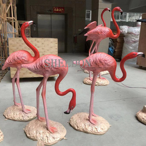 life size 1m pink  flamingo decorations/colorful red flamingo statue props/handicraft artificial flamingo sculpture