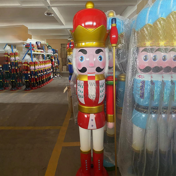 christmas nutcracker 6ft decorations/ big 2m 3m christmas  nutcracker soldier crafts/ giant nutcrackers christmas statue