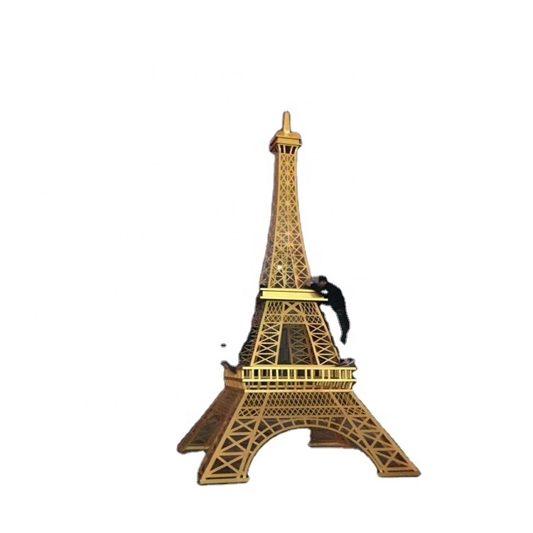 Outdoor giant lighted 3m 6m 10m 15m french large torre eiffel Tower model for city centre decoration