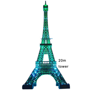 Outdoor giant 3m 6m 9m 10m french large torre eiffel Tower model for city centre decoration