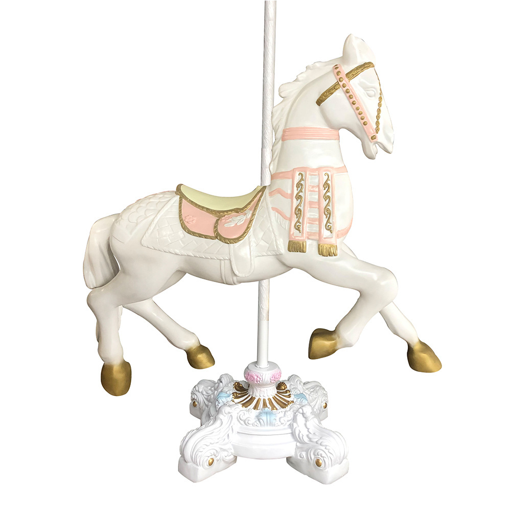 Customized fiberglass large carousel horse air balloon party decoration fiberglass resin horse  animal statues for park