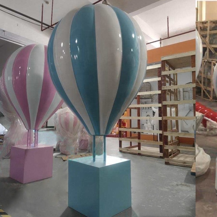 hot air balloon resin prop for party outdoor decoration/ acrylic pvc animal balloon  fiberglass display