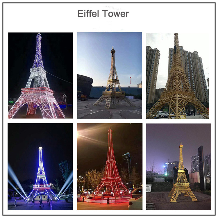 Wholesale price3,5,15,20 meters large Metal Tower iron eiffel Tower for outdoor decoration