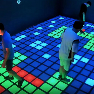 Popular Activate Game  30x30cm interactive led light floor game Sensitive DMX Games Activate LED Dance Floor