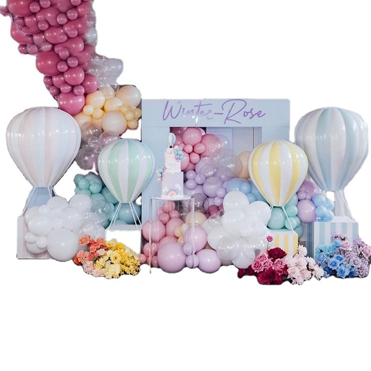 hot air balloon resin prop for party outdoor decoration/ acrylic pvc animal balloon  fiberglass display