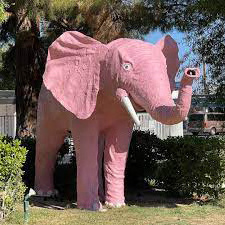 outdoor large pink elephant statues/ life size safari animals resin fiberglass elephant statue props for party