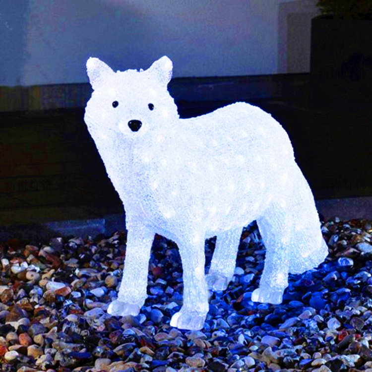 Acrylic animal figure sculptures penguin motif lights  polar bear Reindeer Motif Lights