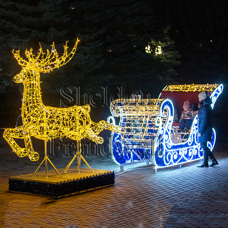 led christmas lights outdoor decorative/ outdoor giant christmas reindeer with led light/animated christmas reindeer