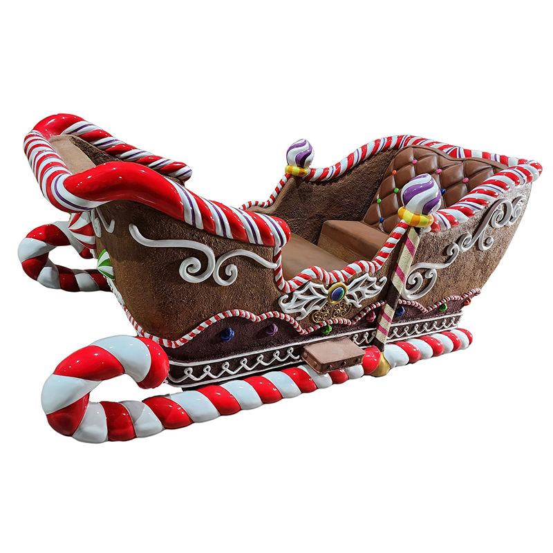 life size santa sleigh for sale/ christmas sleigh reindeer props/ santa claus with reindeer and sleigh outdoor