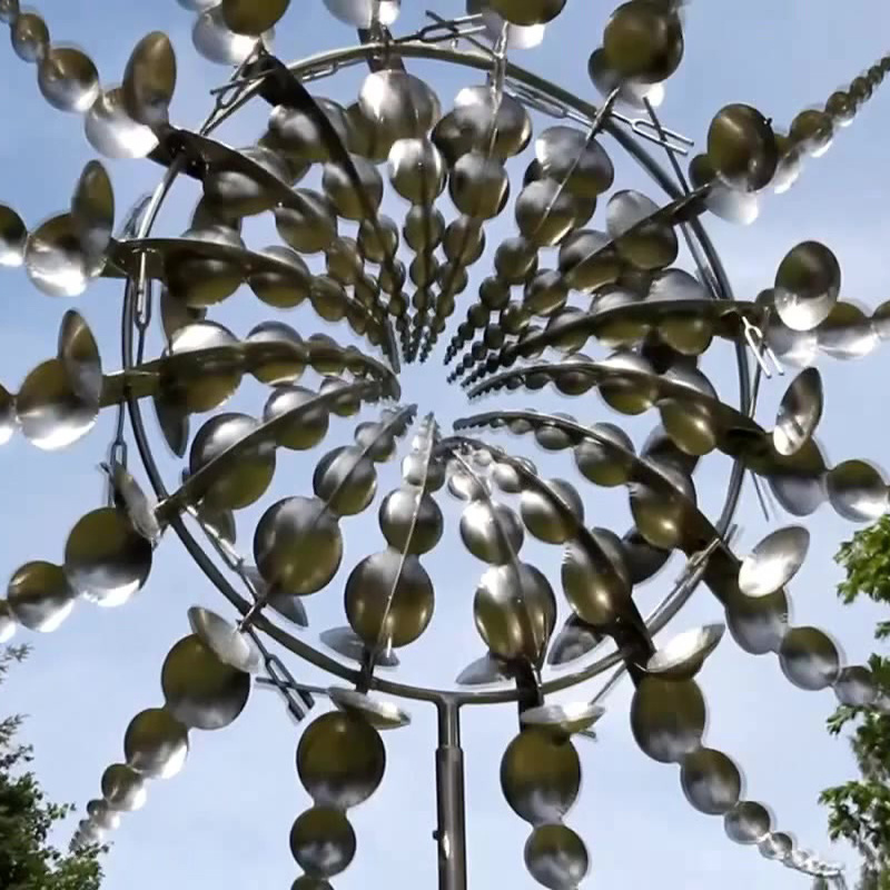 perpetual motion stainless steel kinetic wind sculptures for garden yard Decoration