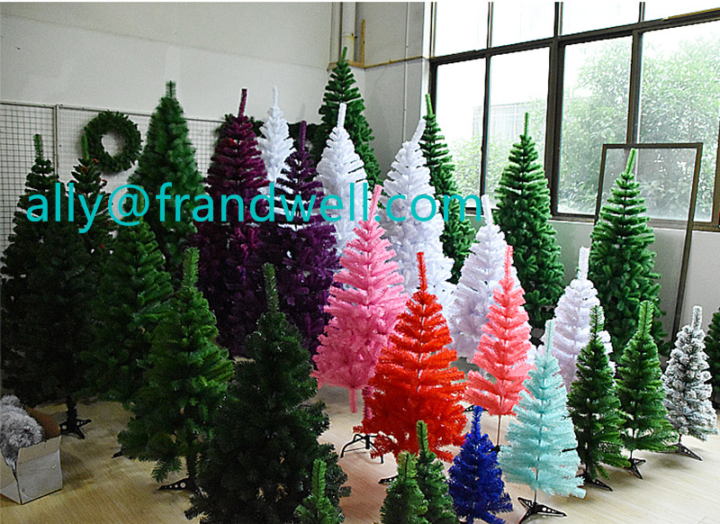 China supplier artificial christmas decoration arboles de navidad luxury flocked christmas tree with lights