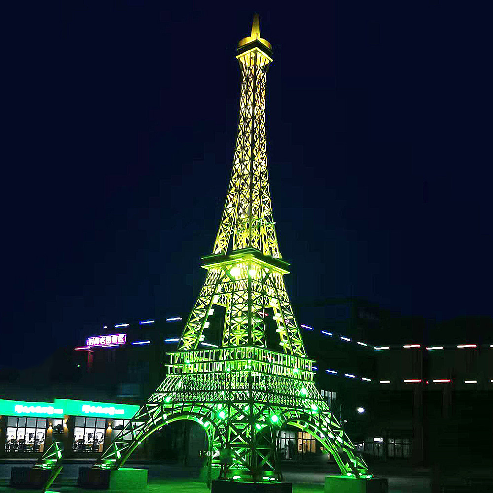 Outdoor giant lighted 3m 6m 10m 15m french large torre eiffel Tower model for city centre decoration