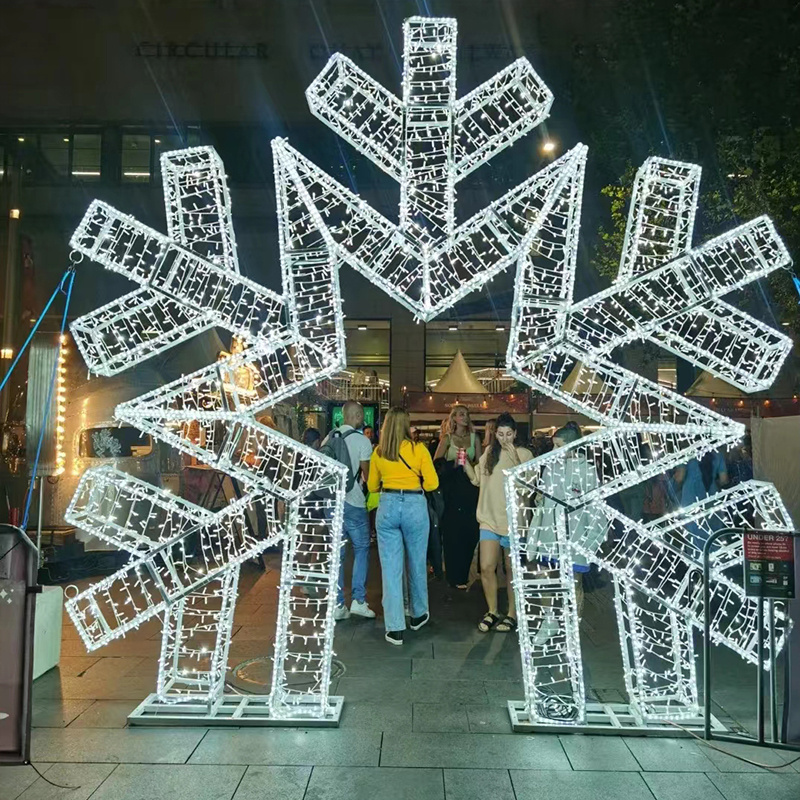 winter wonderland party decorations led snowflake lights/Christmas led large snowflake rope light/giant snowflake illuminated