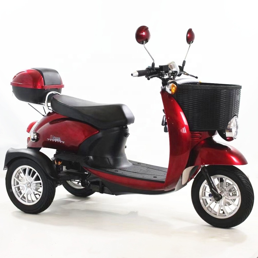 Scooter electrico de tres ruedas Leisure sports 60V three wheel 500W motor tricycle moped