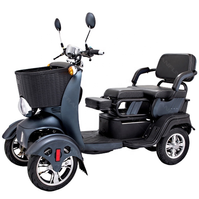 3 Seats Family travelling Touristic mobility scooters electric 4 wheel small electric vehicle