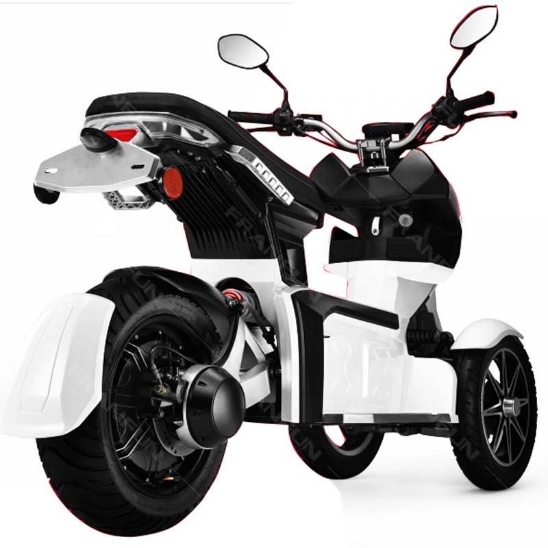 Motocicleta electrica 3000W COC 70KM/H Auto motorcycle prices 3 wheels vehicle with two front wheels