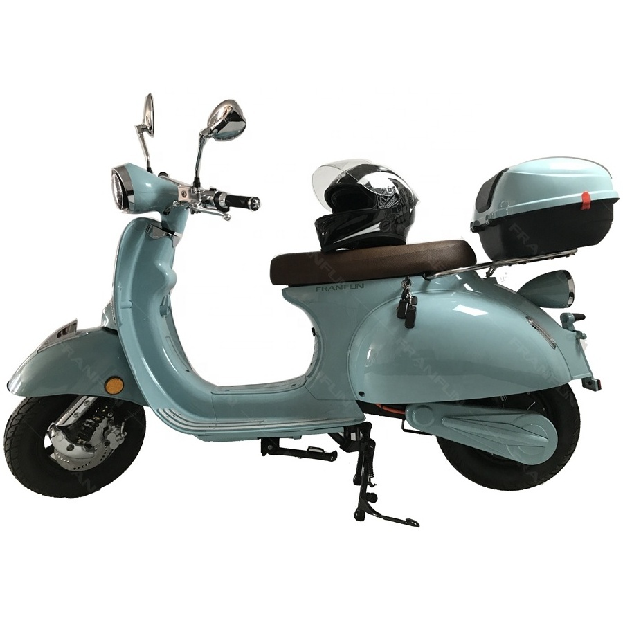 Gas motorcycle quality standards EEC 65KM/H lithium battery power retro electric motor scooter