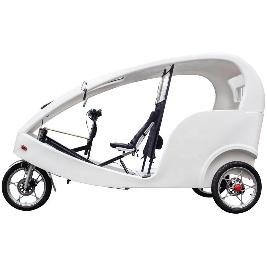 TRI-TAXI 80KM Taxi Electric Touring Tricycle 1000W Powerful Ecologically Business Shuttles