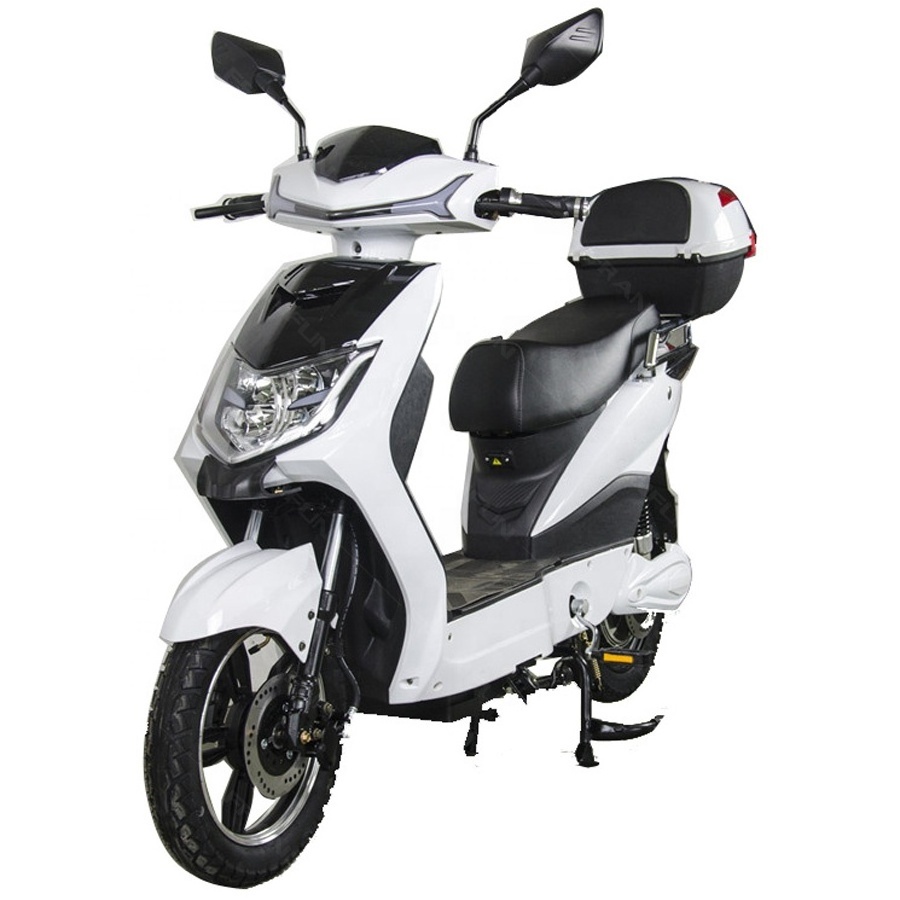 45KM/H 800W Full wheel hub motor 16 inch fat tire electric scooter moped with pedal