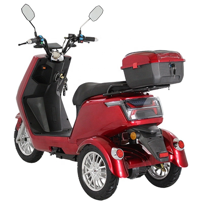 60V Off-road All-Terrain three wheels electric scooter 500W motor powerful tricycle