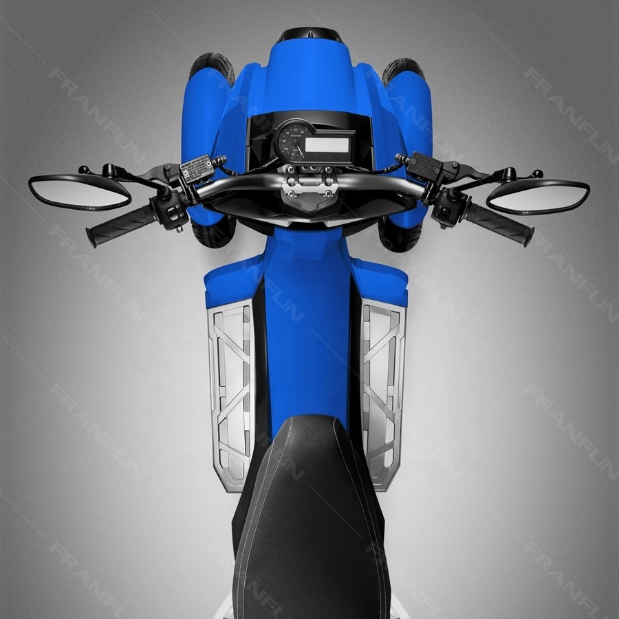 Motocicleta electrica 3000W COC 70KM/H Auto motorcycle prices 3 wheels vehicle with two front wheels