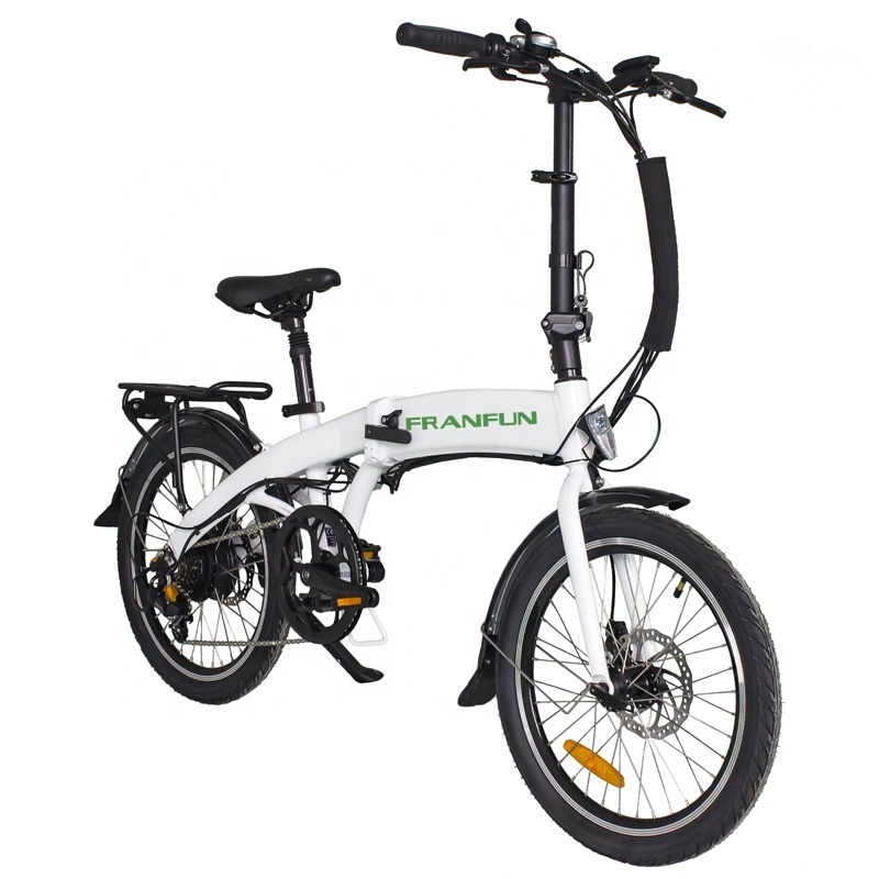 80km Long range CE RoHs certified Light weight Jaunty folding bike electric city bicycle 20 inch