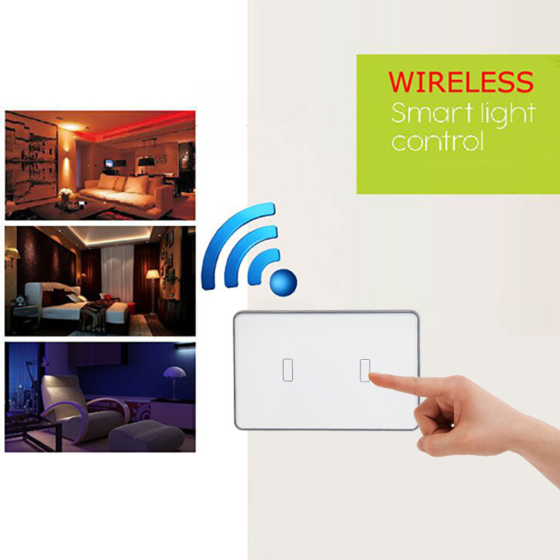 US Standard Wireless 3 Gang tuya touch screen light Smart Wall Wifi Switch Smart Home interruptor de pared inteligente