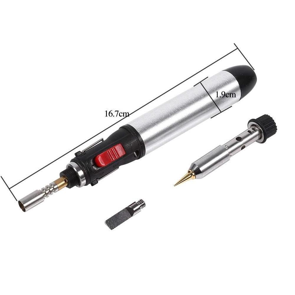 FRANKEVER professional portable adjustable cordless butane gas torch soldering iron pen kit