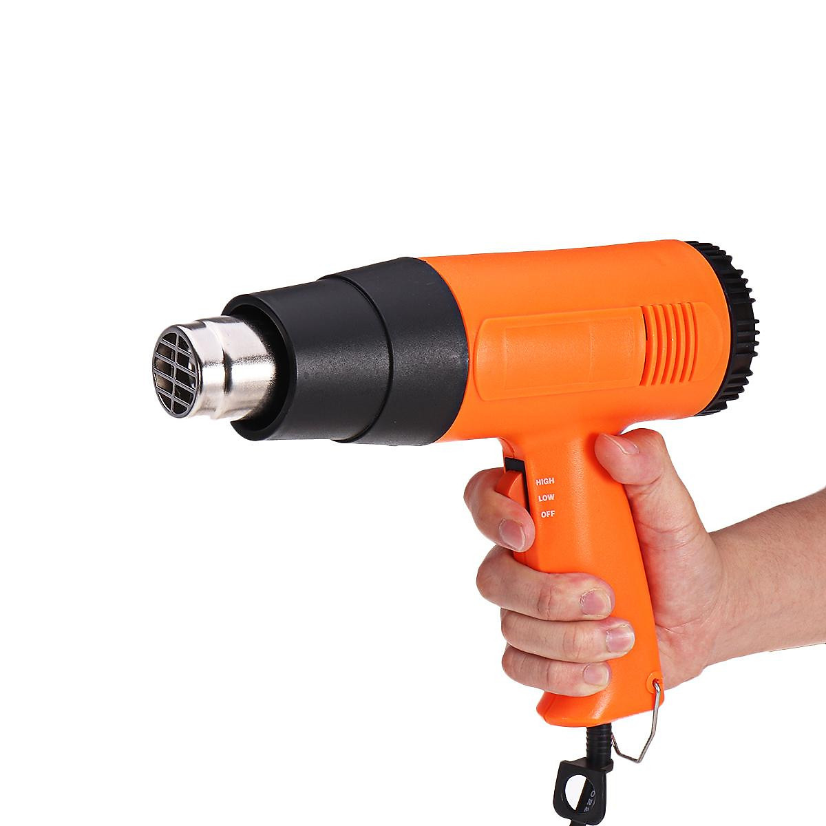 1600W heat gun two-speed Adjustable Temperature Shrink hot air gun for Sealing,packaging,wrapping