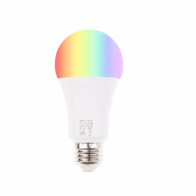 Tuya Smart Life App Dimming Colorful Smart Wifi Led Light Bulb RGBCW Wi-Fi Bulb with Music rhythm