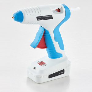 New Rechargeable lithium ion battery 7.2V mini cordless hot melt glue gun kit with charge base for Arts & Crafts & DIY