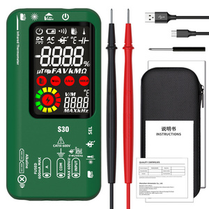 S30 B SIDE Digital Smart Multimeter 9999 T-RMS DC AC Voltage Current 15V Diode Capacitor Ohm NCV USB Rechargeable Tester