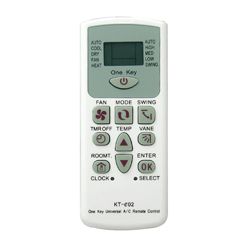 KT-e02 mini air conditioner universal remote control for all brand