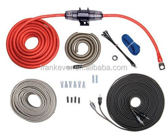 OFC/CCA Audio Cable 4 AWG Car Amplifier wiring kit